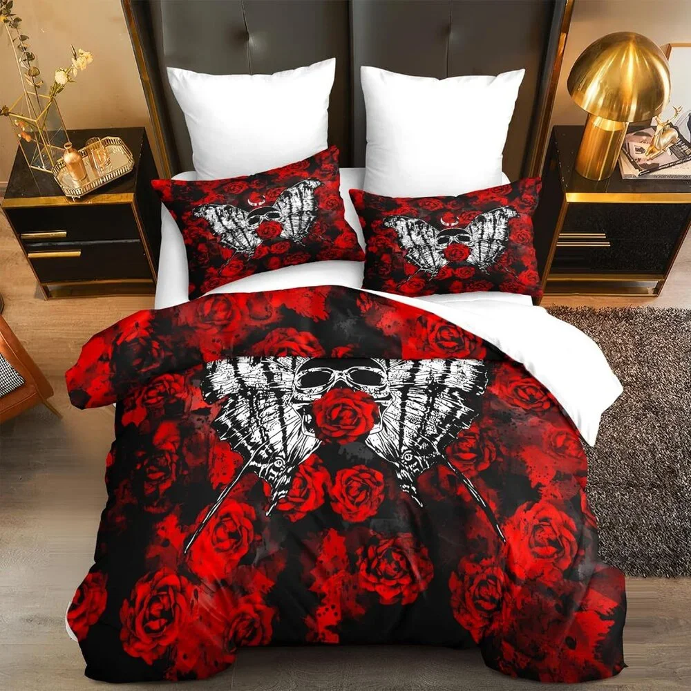 Romantic Roses Comforter Set Queen Sz